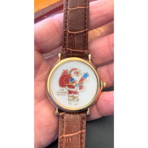 Unisex 43mm Gold Tone JM Jacmor Santa Claus Watch - Picture 1 of 3